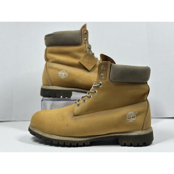VTG Timberland Basic Men's Boots Size 13 Wheat Nubuck 6" Waterproof 27060 - Picture 1 of 14
